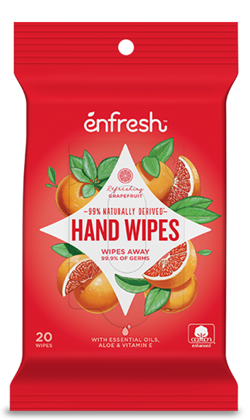 Enfresh Hand Wipes Grapefruit 20 Count