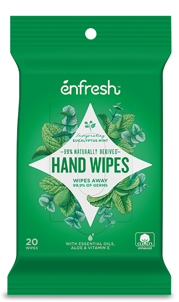 Enfresh Hand Wipes Eucalyptus Flat Pack